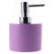 Soap Dispenser, Lilac, Round and Wide, Resin